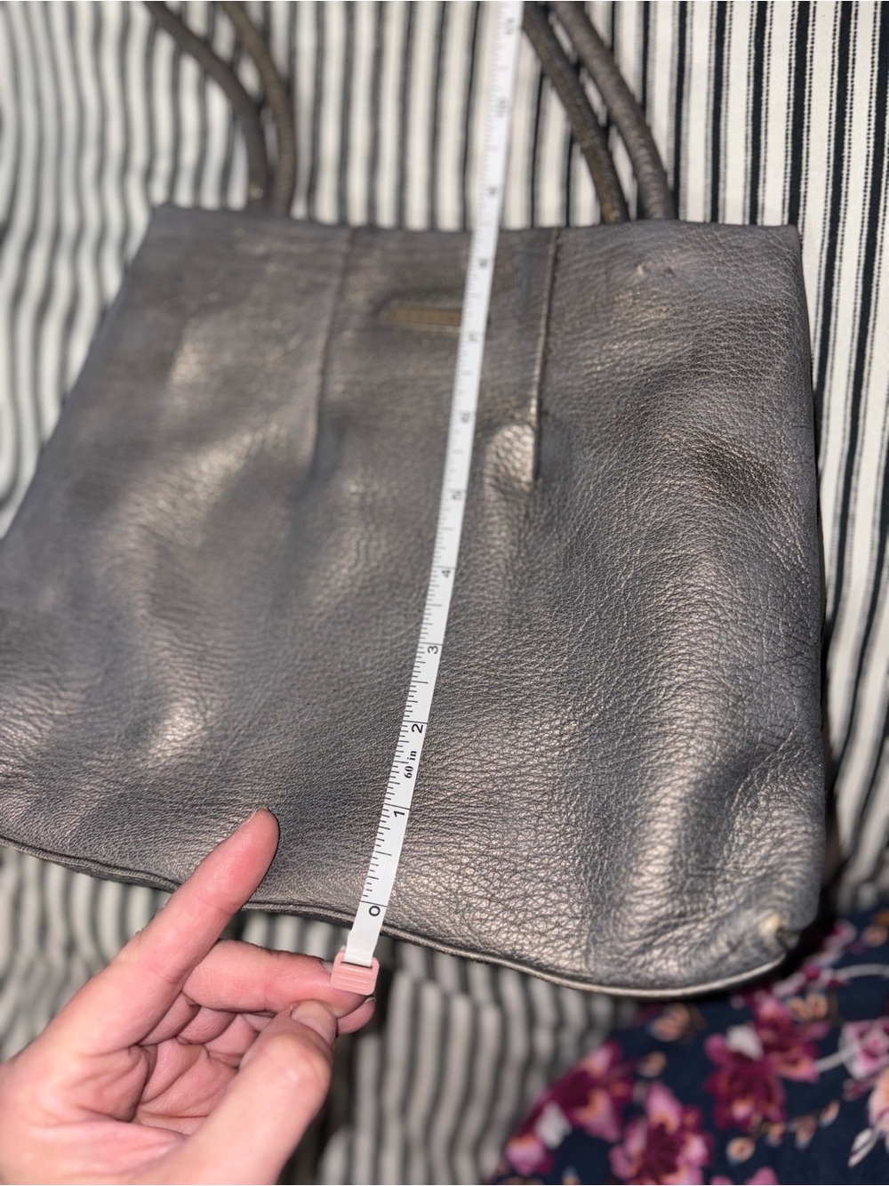 Metallic Leather vintage Celine shoulder bag - Picture 4 of 16